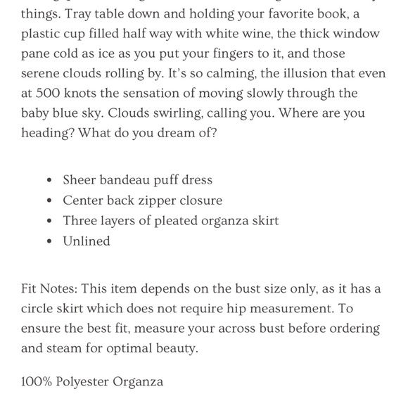 Selkie brand Head in the Clouds puff dress - Picture 3 of 7